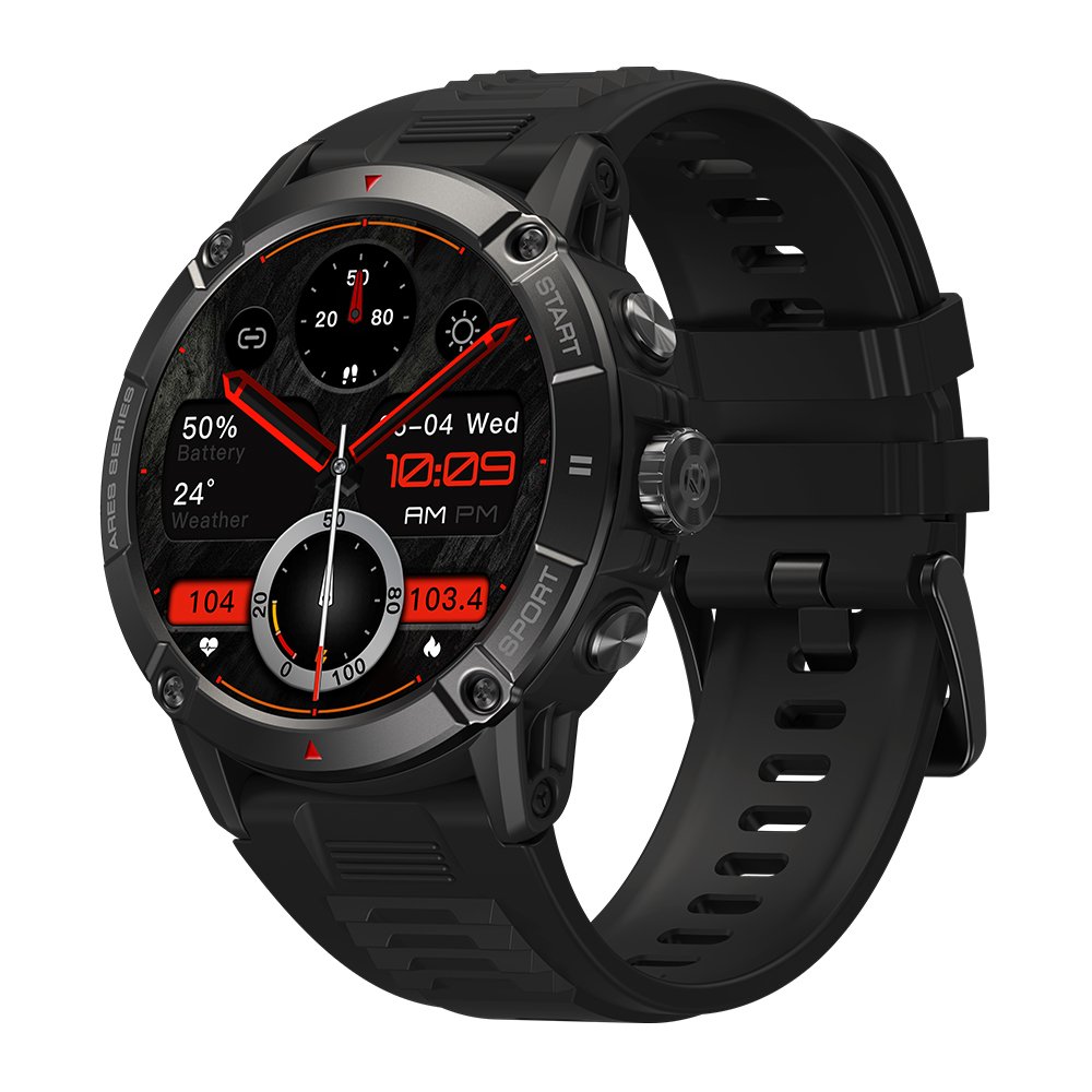Rugged Outdoor Smart Watch IP68 Waterproof Call Voice Smartwatch Heart Rate Zeblaze Ares 3
