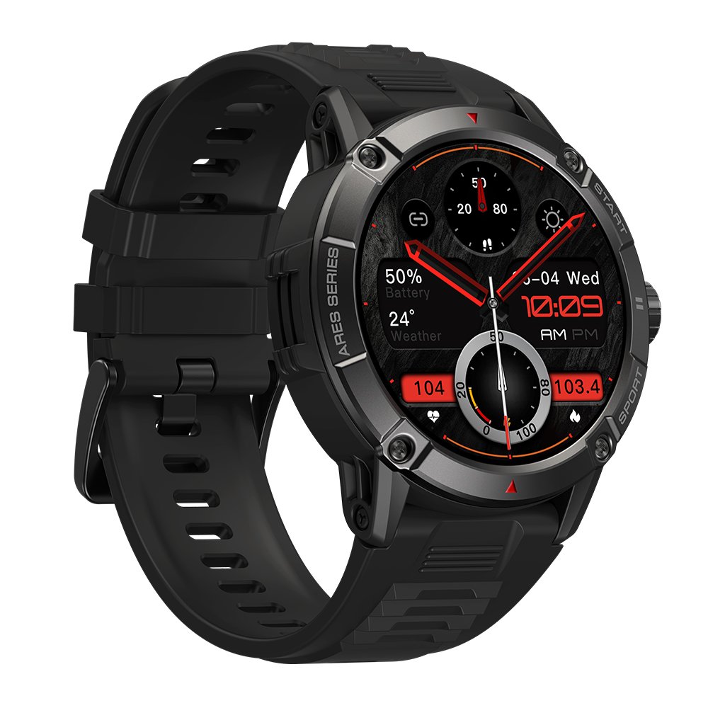 Rugged Outdoor Smart Watch IP68 Waterproof Call Voice Smartwatch Heart Rate Zeblaze Ares 3