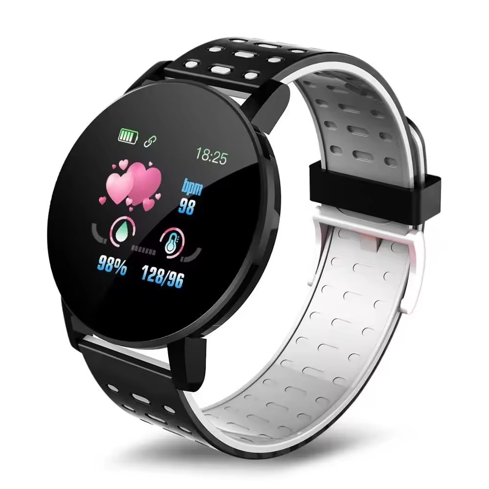 119 Plus Smart Watch Men Women 119Plus Blood Pressure Heart Rate Monitor Sport Smartwatch Music Fitness Tracker