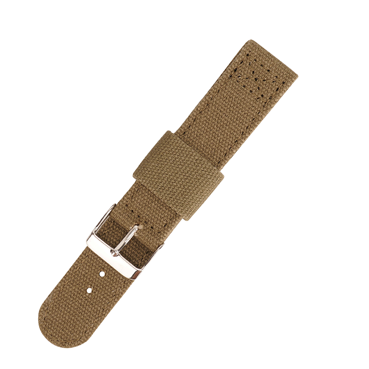 Free Sample Stainless steel case canvas fabric watch strap with buckle for Smart Watch Band Strap