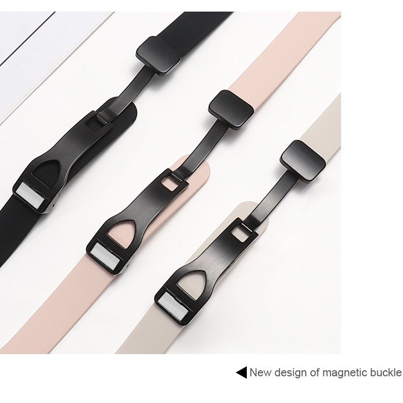 New Styles Sports Silicone Replacement Magnetic Folding Buckle Smart Watch Bands Watch Ultra 49mm 38mm 42mm Strap