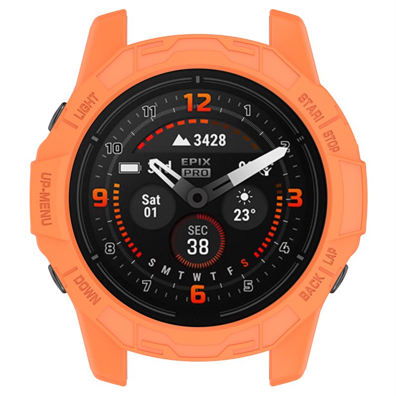 51MM Half Wrap Smart Watch Frame Bumper Cover Smartwatch Protective Case For Garmin fenix 7X Epix Pro