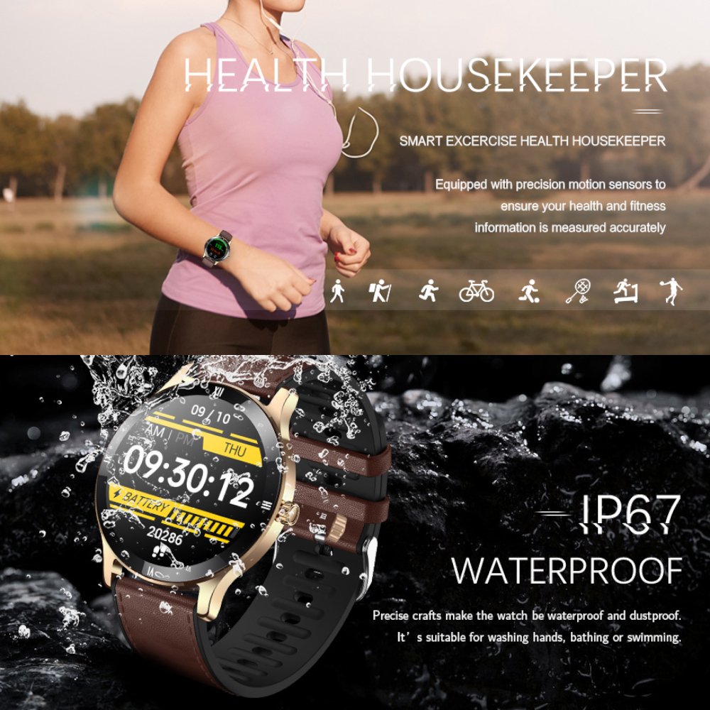 2024 Intelligent Para Hombre Mujer Heart Rate Fitness Android IOS IP67 Waterproof Amoled Montre Connecte Smart Watch For Women