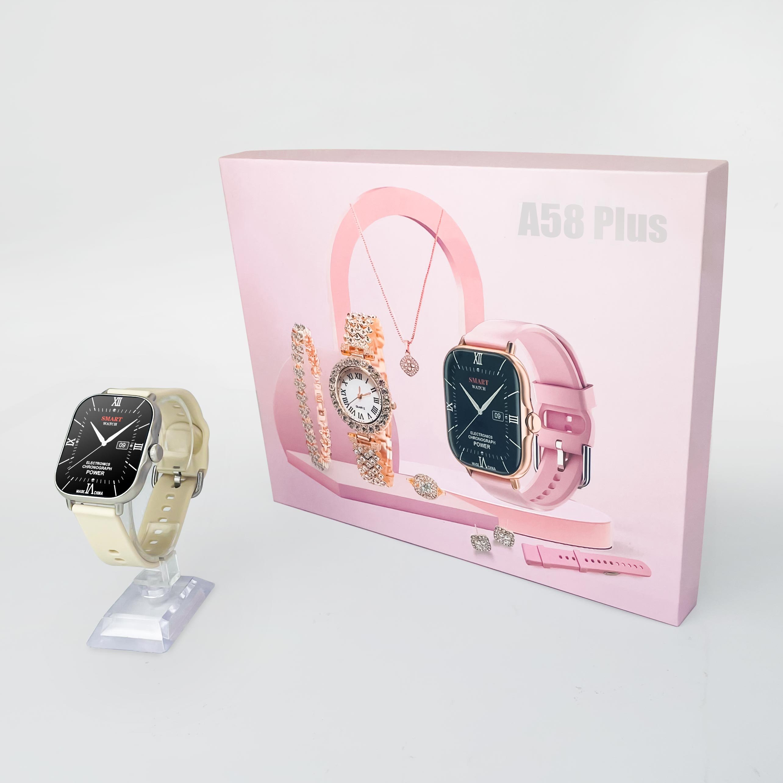 2024 Smart Watch A58 Plus Connected Watch A58 Plus Smart Watch Suit Gift Box Packaging For Women