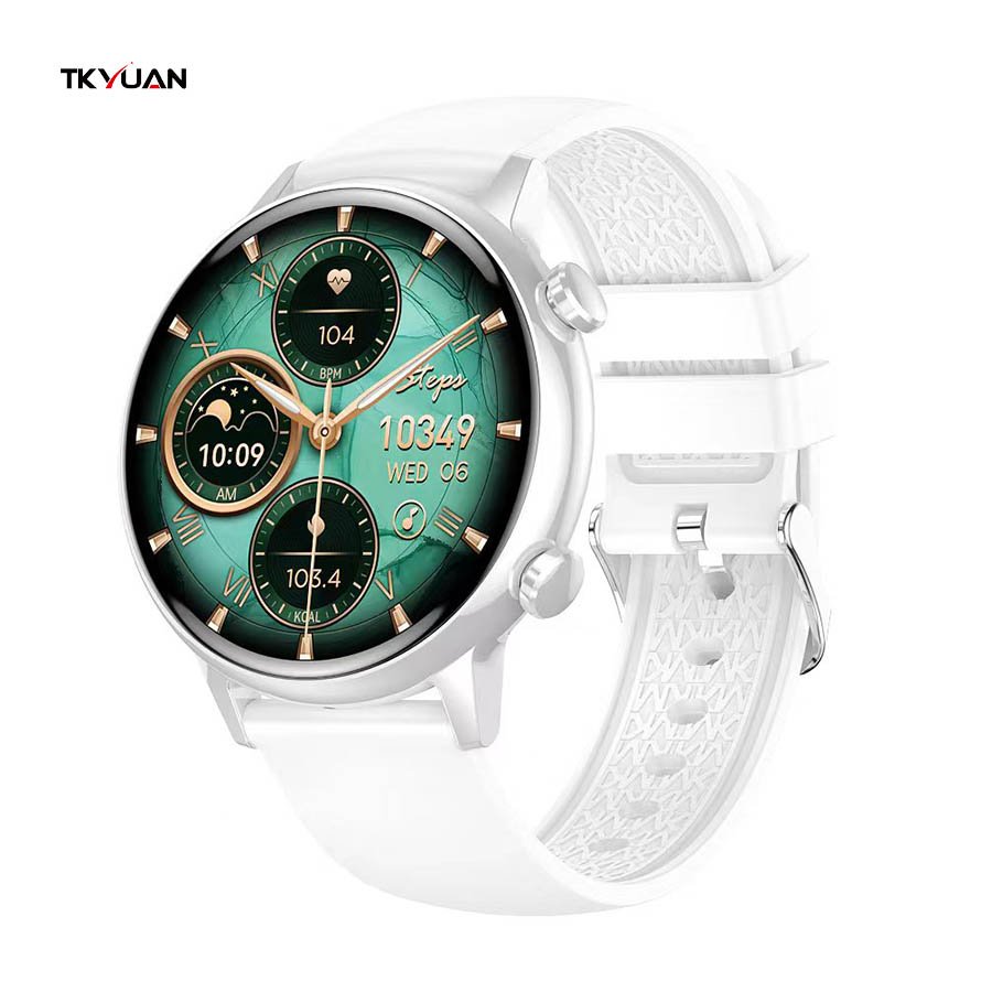 TKYUAN 1.1inch Smart Watch for Women Men BT Call Heart Rate Sleep Monitor Waterproof NFC Music Control HK39 Smartwatch