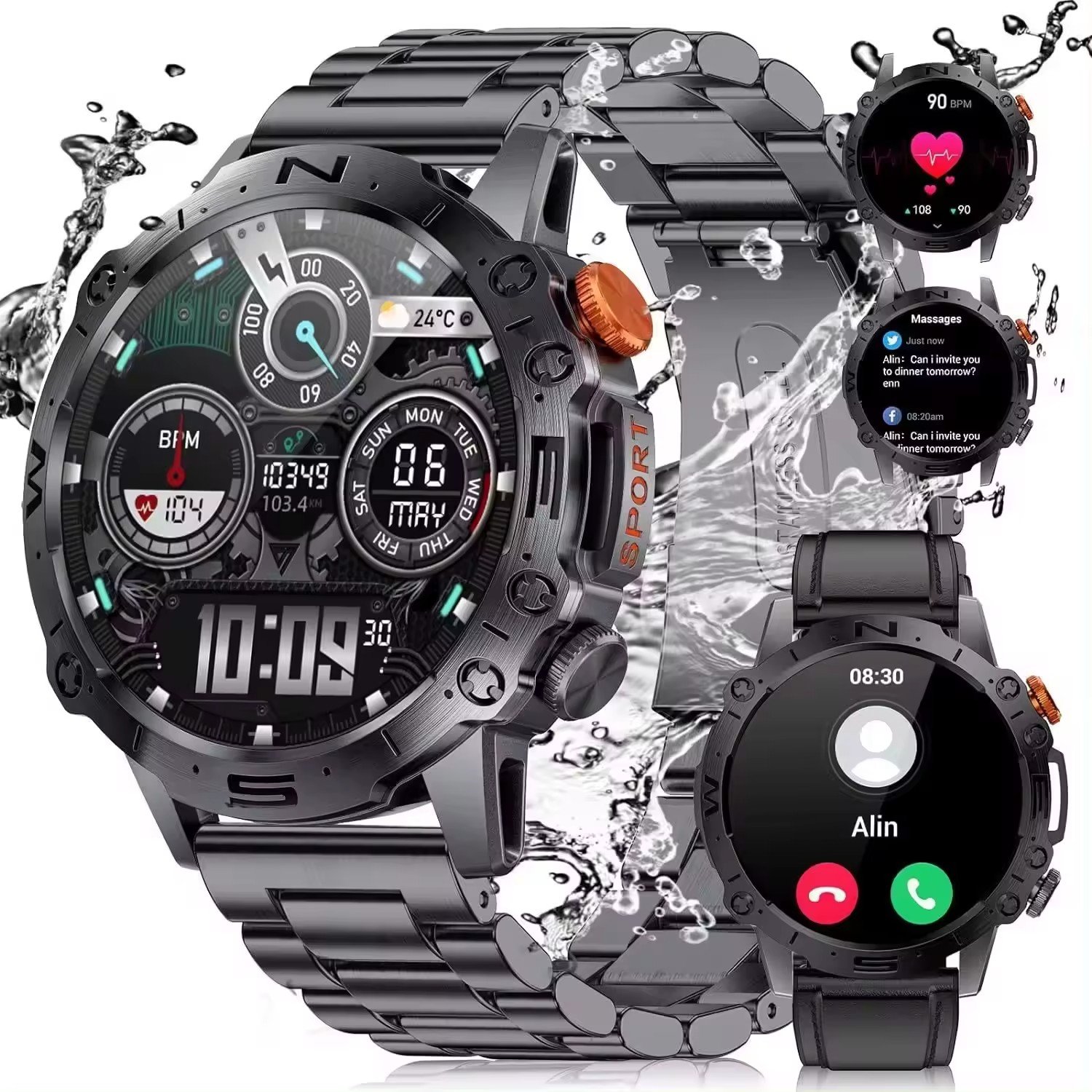 C20/YK01 Outdoor smart watch touch dial Sports smart waterproof watch available at a low price