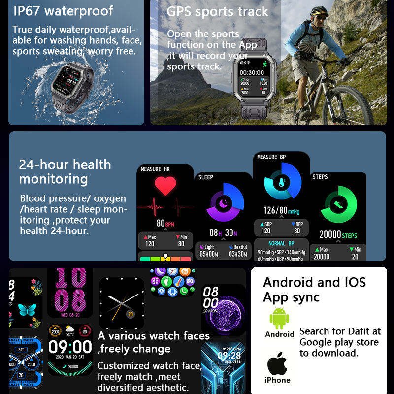 Hot Sports Smart Watch Men Answer Call blood pressure Blood Oxygen Heart Rate Monitor Smartwatch Sports