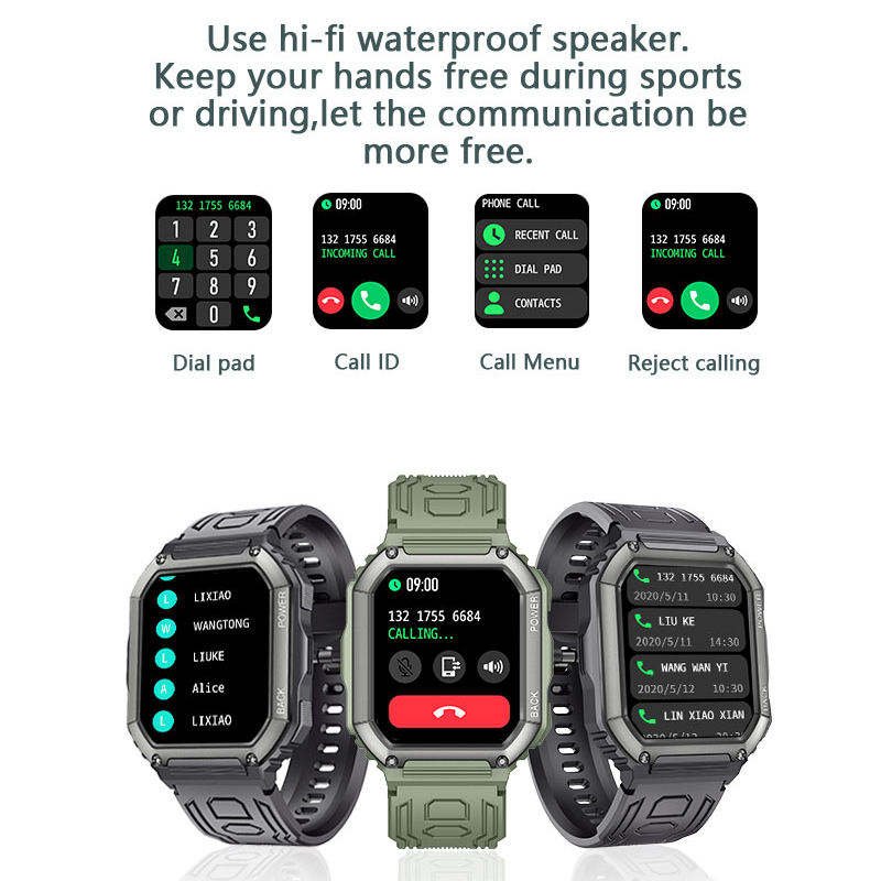 Hot Sports Smart Watch Men Answer Call blood pressure Blood Oxygen Heart Rate Monitor Smartwatch Sports