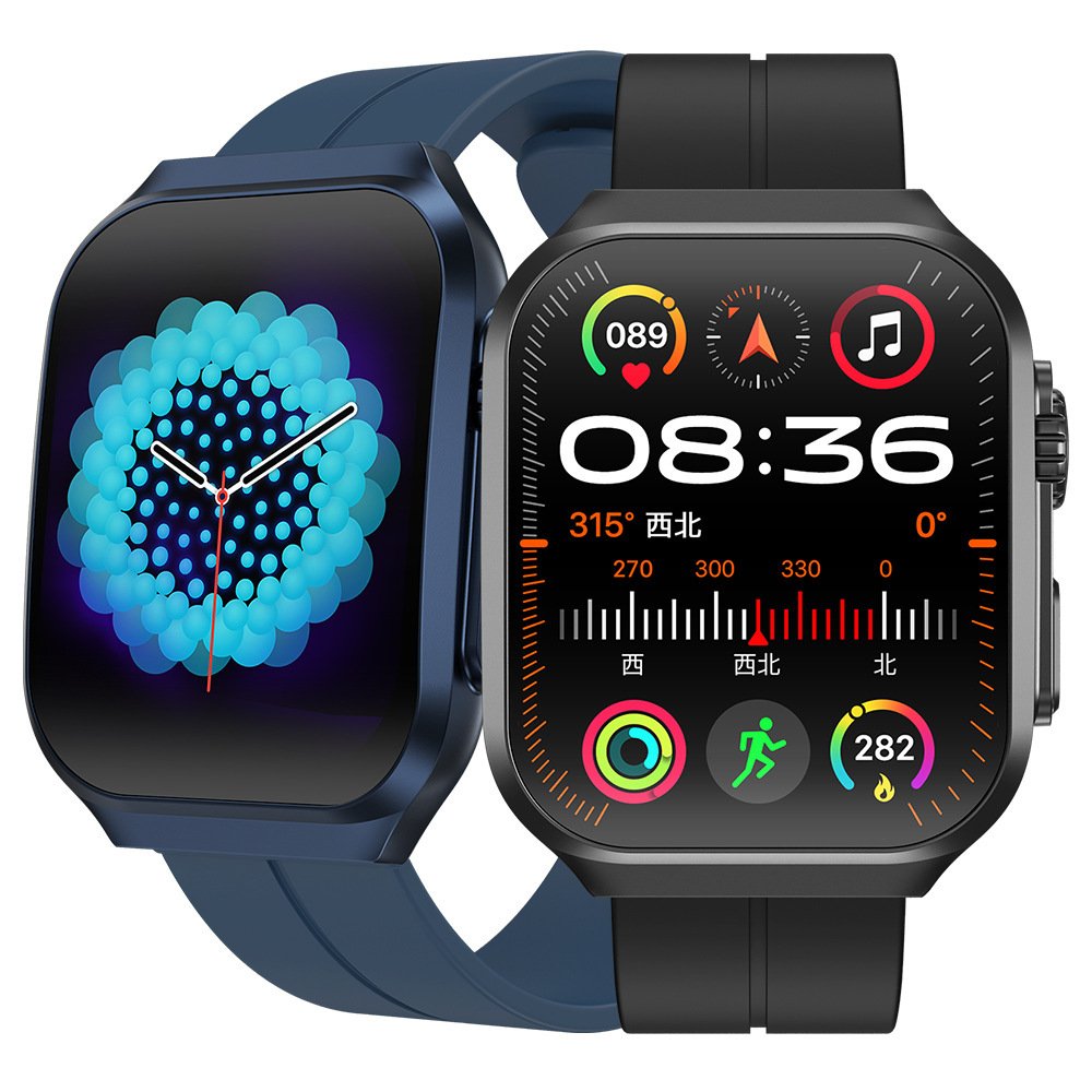New OP88 Smart Watch 1.96 inch 3D AMOLED Curved Screen BT Call Waterproof BT Call Smartwatches