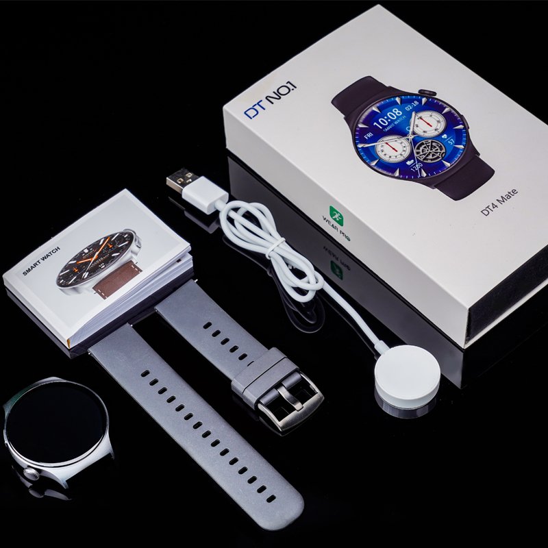 Hot new arrival smart watch DT4 mate, DT NO.1 round 1.46" HD 310mAh long battery life men women smartwatch 2023