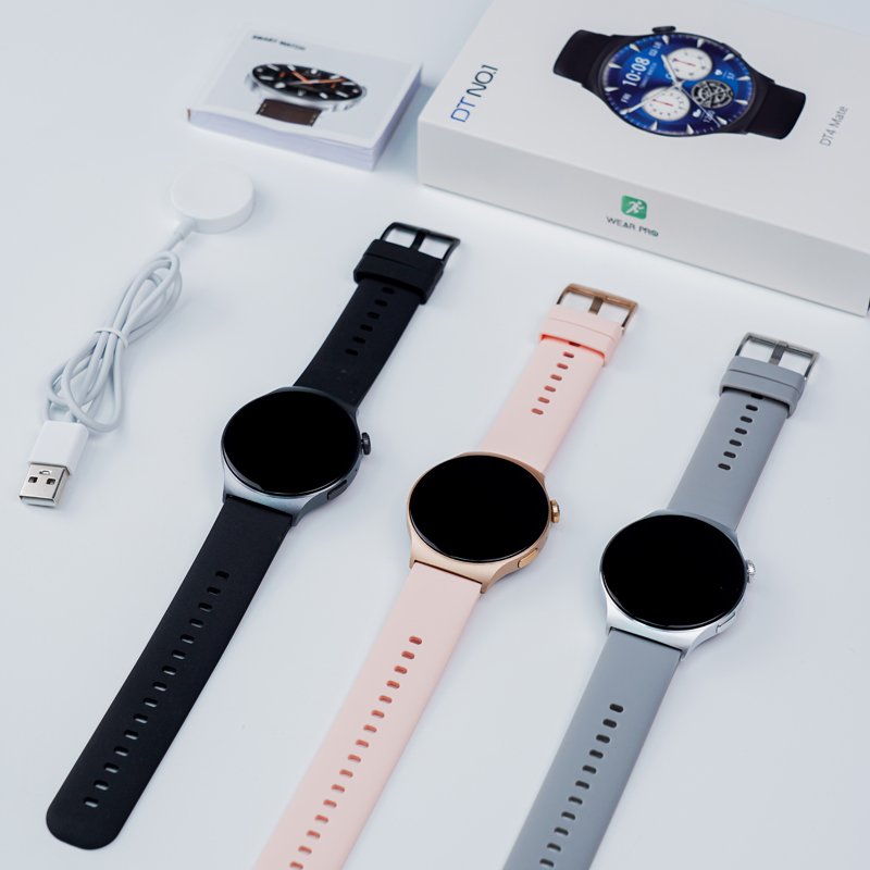 Hot new arrival smart watch DT4 mate, DT NO.1 round 1.46" HD 310mAh long battery life men women smartwatch 2023