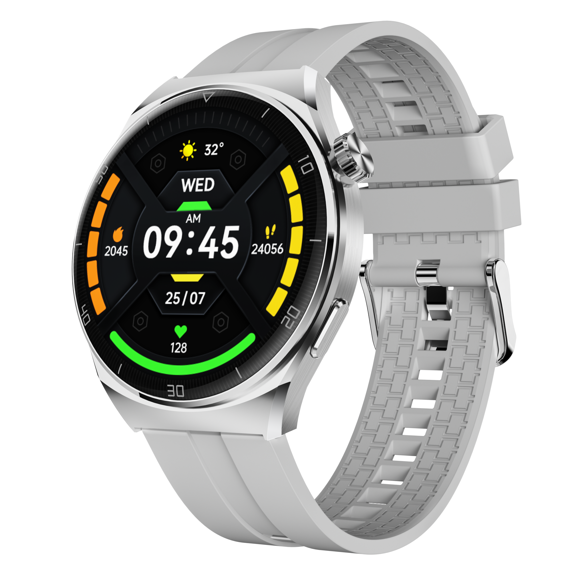 AMOLED Smart Watch Always-On Display Heart Rate Blood Pressure Message Notification 1.43inch Round Screen Watch