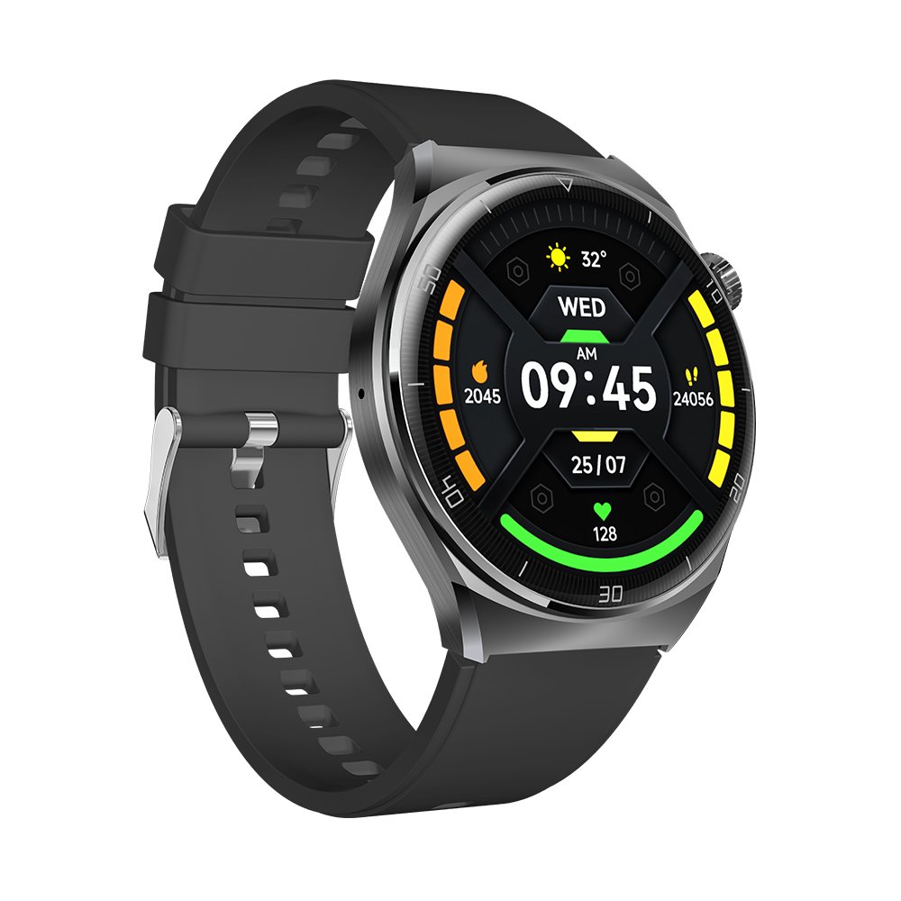 AMOLED Smart Watch Always-On Display Heart Rate Blood Pressure Message Notification 1.43inch Round Screen Watch