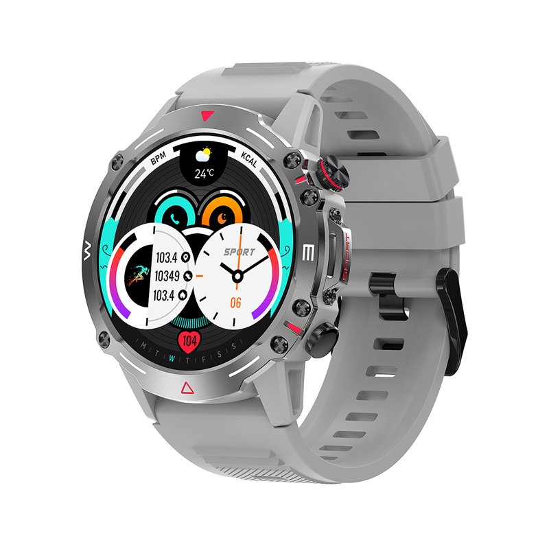 New Sports AMOELD Smart Watch HK87, 410mAh Battery 1.43in 466*466 Screen BT Call Custom Watch Faces Outdoor Men Women Smartwatch