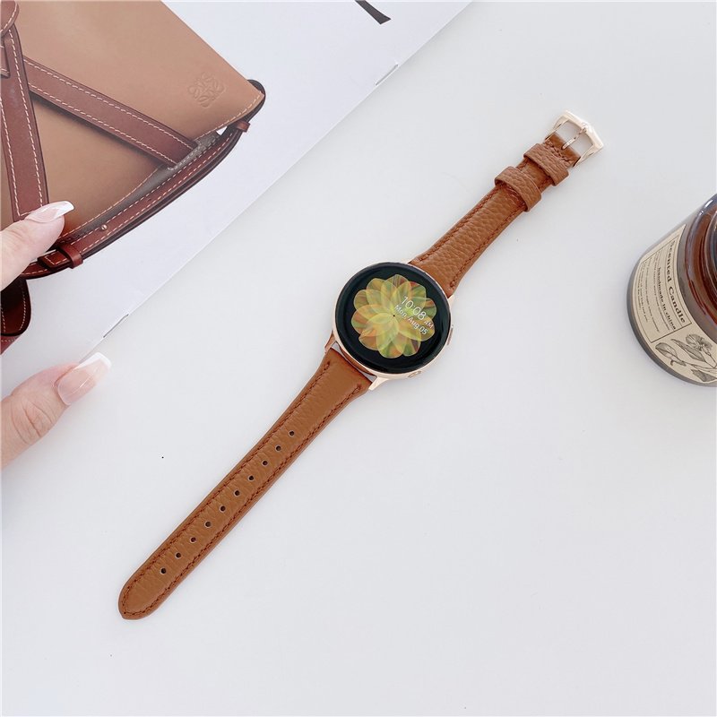 Genuine Grain Leather Watch Band Strap Slim Fashion Design Buckle Smart Watch quartz watches for men in leather strap