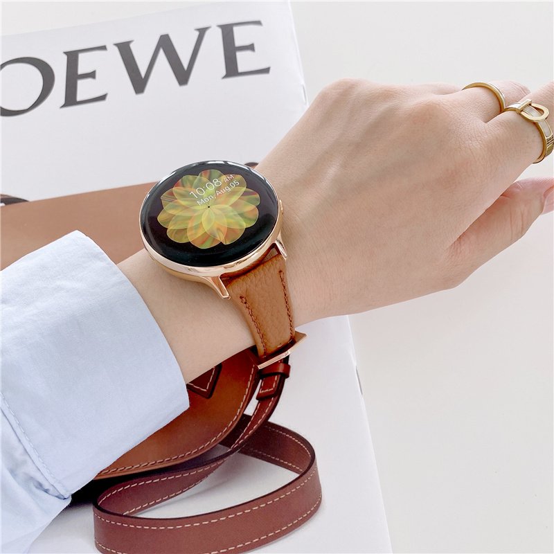Genuine Grain Leather Watch Band Strap Slim Fashion Design Buckle Smart Watch quartz watches for men in leather strap