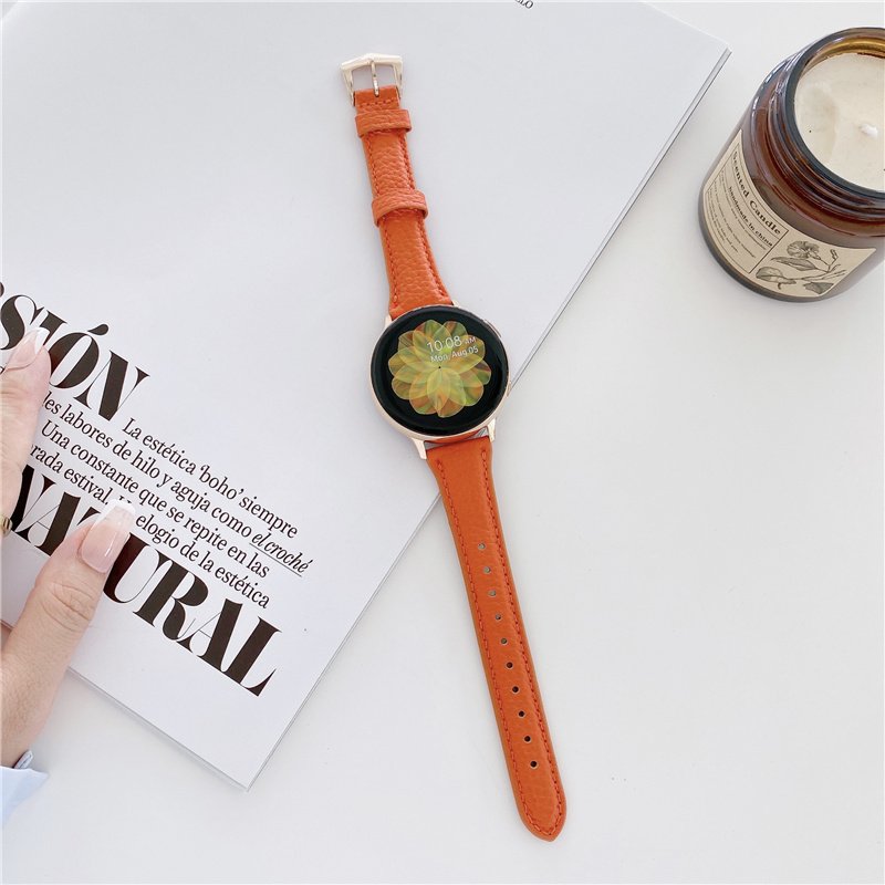 Genuine Grain Leather Watch Band Strap Slim Fashion Design Buckle Smart Watch quartz watches for men in leather strap