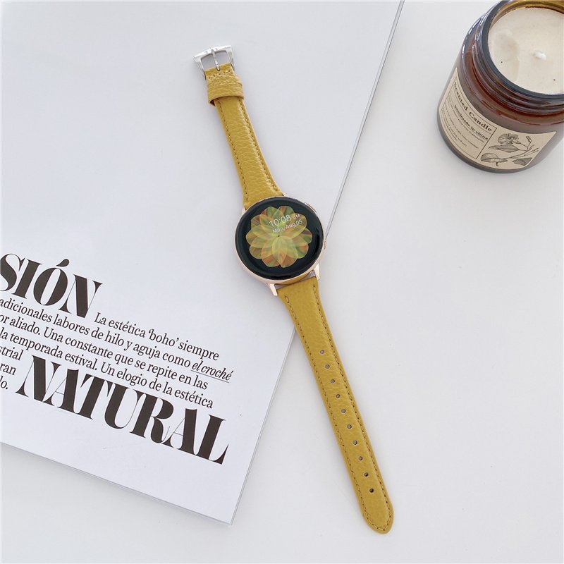 Genuine Grain Leather Watch Band Strap Slim Fashion Design Buckle Smart Watch quartz watches for men in leather strap