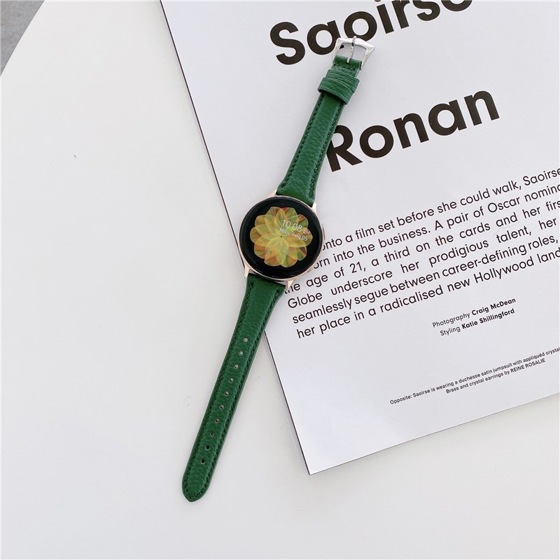 Genuine Grain Leather Watch Band Strap Slim Fashion Design Buckle Smart Watch quartz watches for men in leather strap