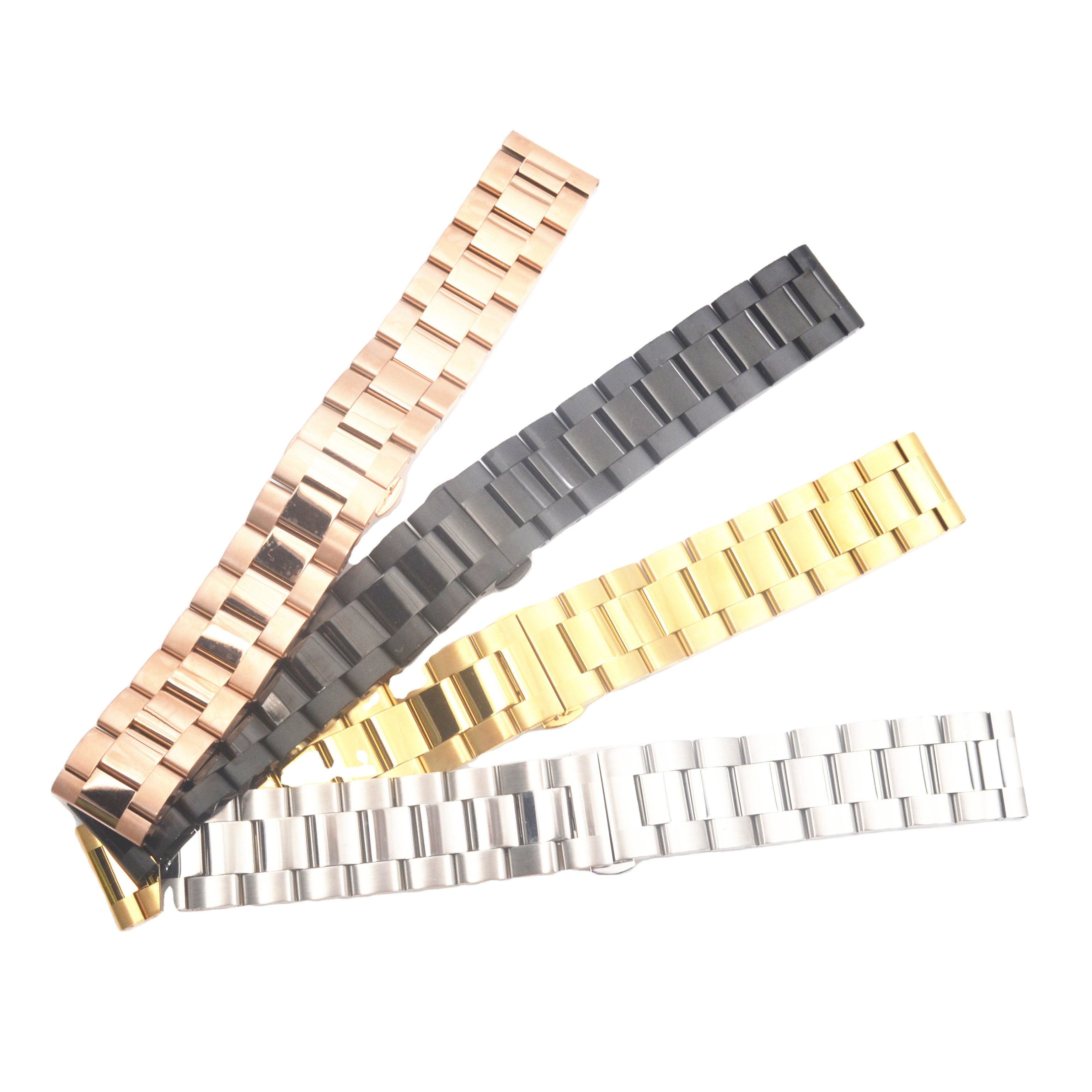 Fashion four colours PVD stainless steel watch bracelet with quickrelease for smart bracelet smart watch 18/20/22/24mm