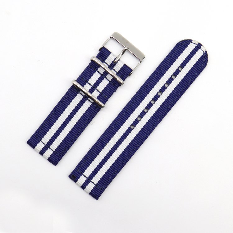 Wrist Band Watch Colorful Stripe Nylon Strap Band Appl Watch Band 2024 Custom Fitness Sport 18mm 20mm 22mm 24mm Luxury 2pcs