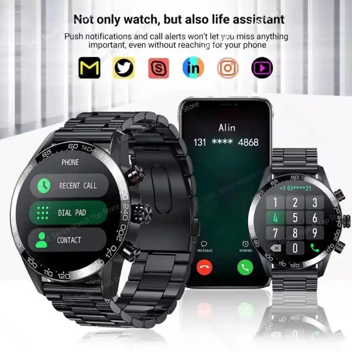 TOP Hot Sale LIGE Smart Watch AMO LED HD Full Screen Watch Bt Calling Smartwatch Fashion Business Sports Men Smart Watch BW0382