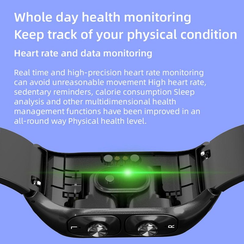 Wireless Earbuds with Heart Rate Monitor N8 Smart Watch earbuds with Earphone 2 in 1 Smartwatch TWS Earphone Smart Watch