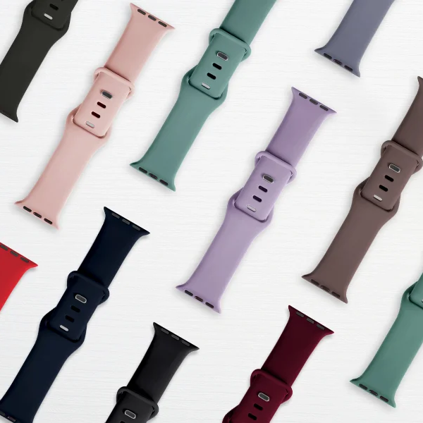 Factory Wholesale Silicone Strip Smart Watch Wrist Band sport Watch strap Coolyep for Apple Watch