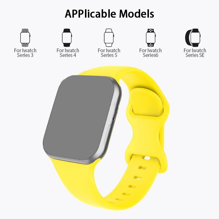 Factory Wholesale Silicone Strip Smart Watch Wrist Band sport Watch strap Coolyep for Apple Watch