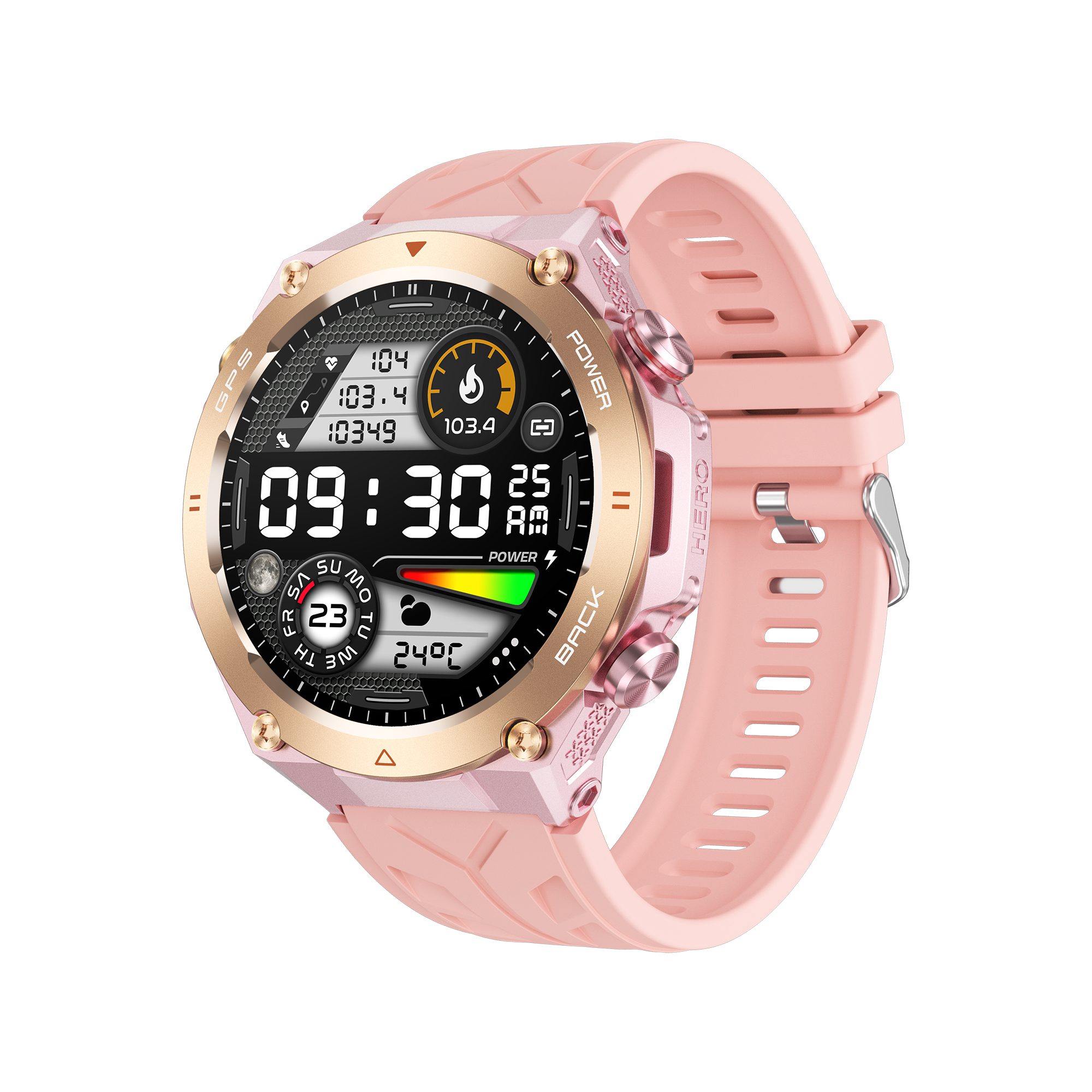 Maxtop Round Waterproof Men GPS Smart Watch Heart Health Fitness Tracker Smart Watches