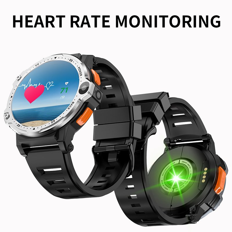 2024 PG999 Round Screen Mobile Phone Smart Watch Heart Rate Monitor GPS 4G Sim Card Support Android Smartwatch