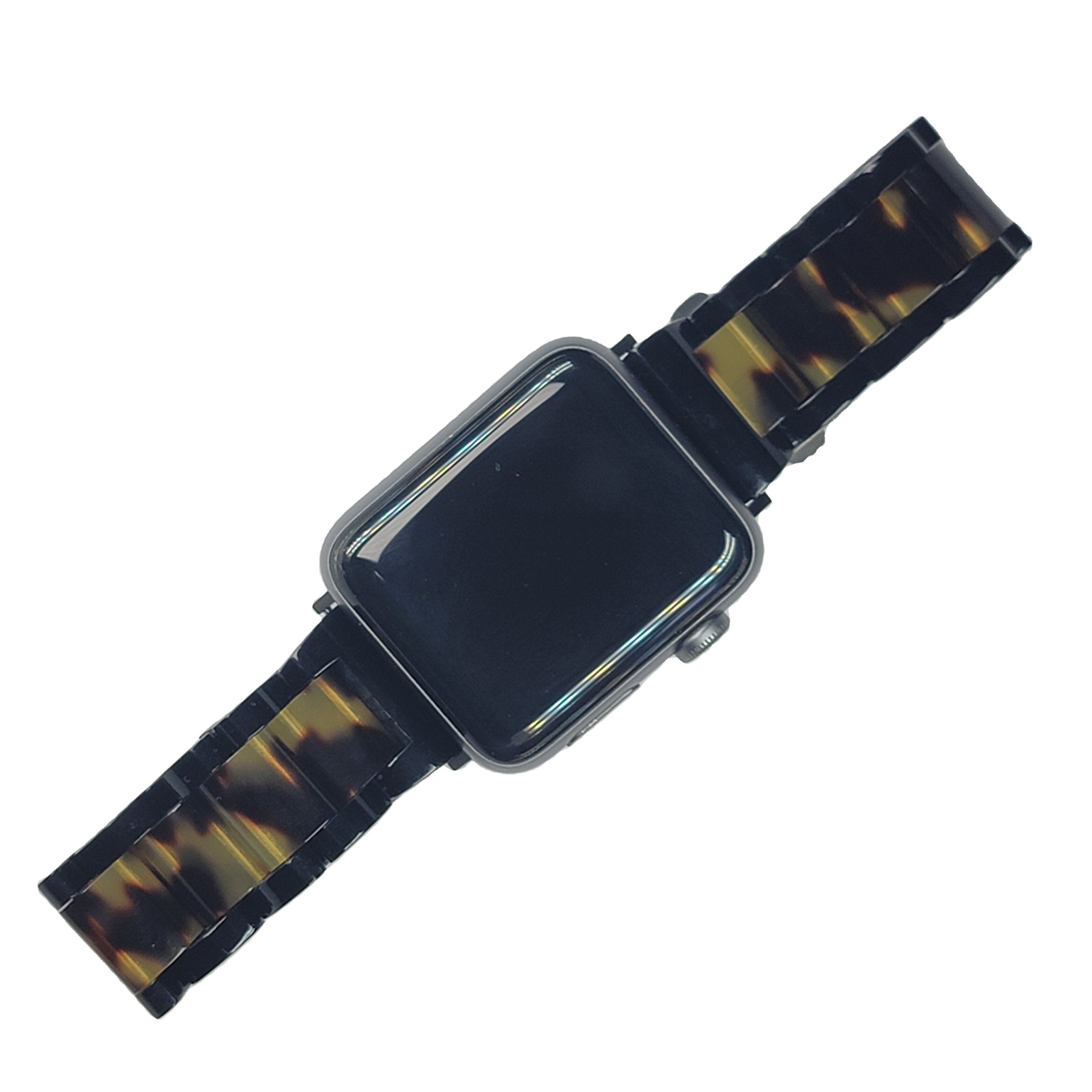 2023 Luxurious Smart Watch with Custom Logo Tortoise Shell Acetate Eco-Friendly Recycled Green Wristwatch Bracelets