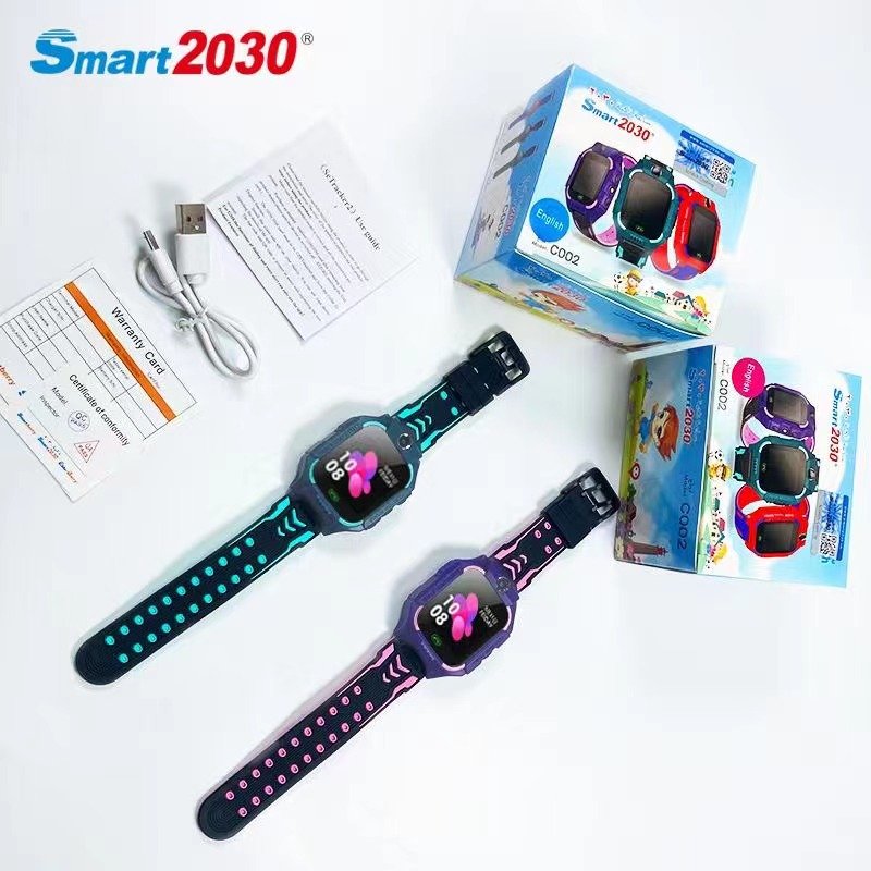 New Product Kids Smart Watch Phone Anti-lost LBS Tracking Smart Bracelet 2G Gps Wrist Watch C002 Plastic OEM Color for Kids IPS