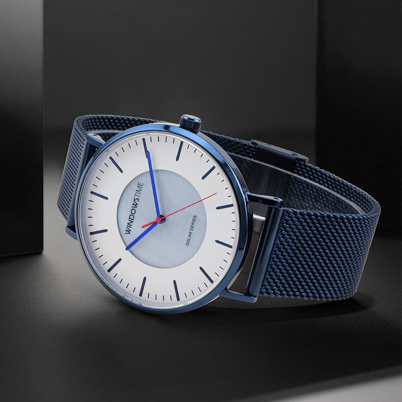 OEM ODM Custom High Quality Simple Orologio Uomo Uhren Solar Paneles Battery Solar Power Energy Solar Watch For Men Women Couple
