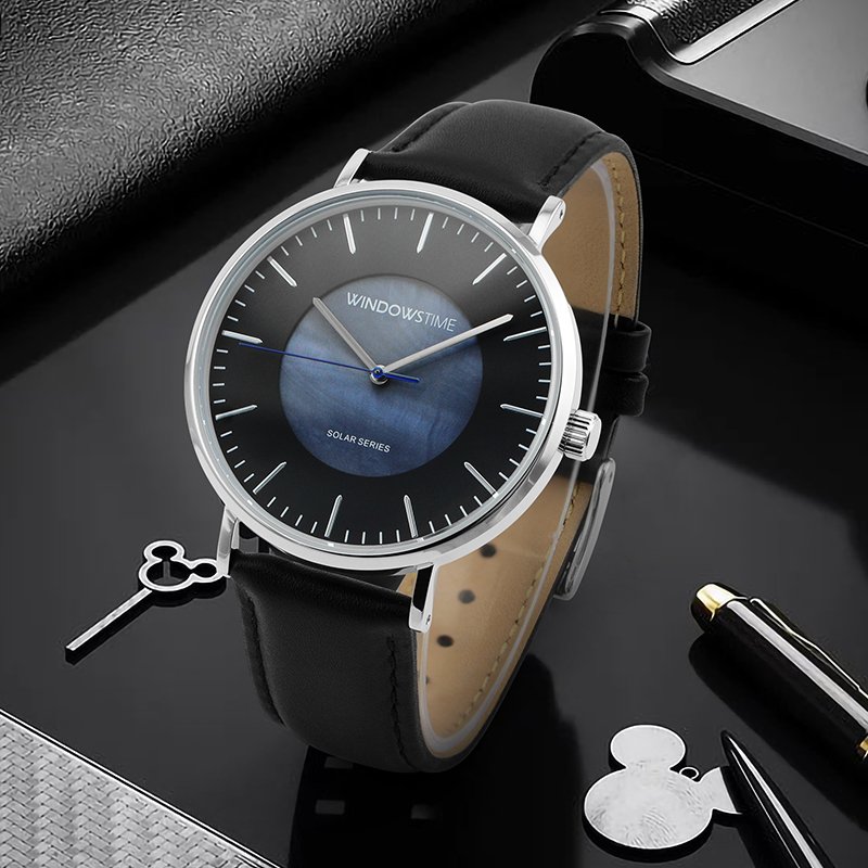 OEM ODM Custom High Quality Simple Orologio Uomo Uhren Solar Paneles Battery Solar Power Energy Solar Watch For Men Women Couple