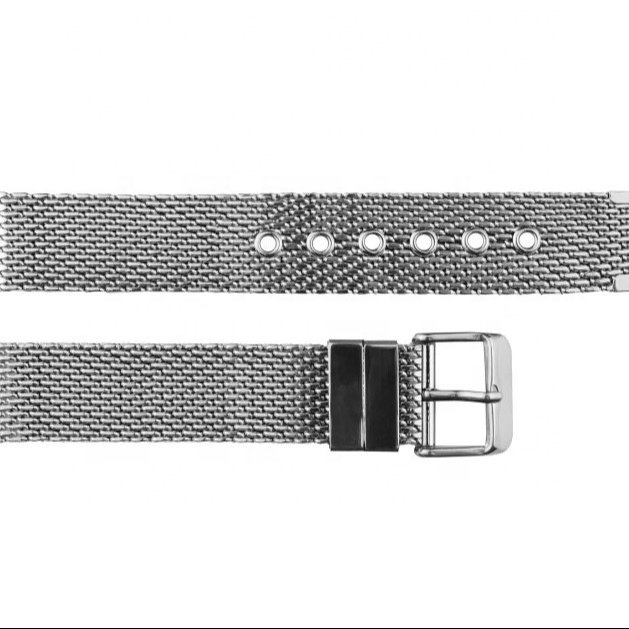 WD012 Unisex Luxury Stainless Steel Smart Watch Strap 18-24mm Wristbands 22mm Size Silver Metal Bracelet for All Genders