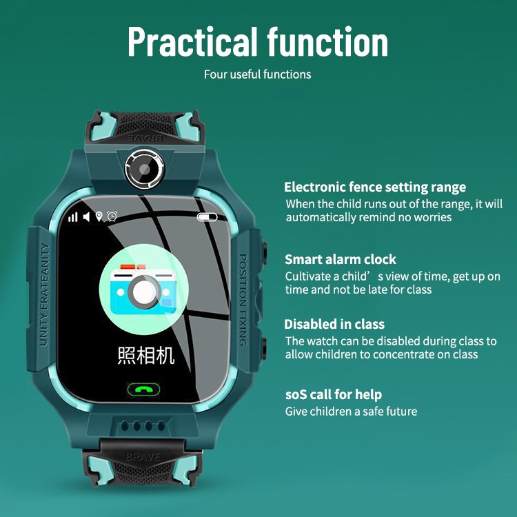 Yuniq Kids 4G New Kids Baby Bracelet Phone Watch Touch Screen Sos 2G Call Lbs Health Location Tracker Q12 Smart Watch Q19 Z6