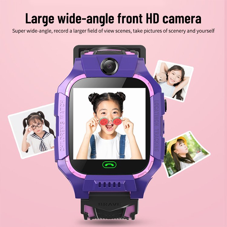 Yuniq Kids 4G New Kids Baby Bracelet Phone Watch Touch Screen Sos 2G Call Lbs Health Location Tracker Q12 Smart Watch Q19 Z6