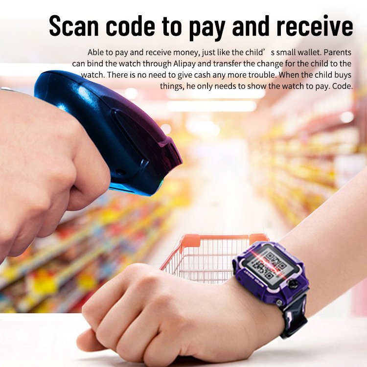 Yuniq Kids 4G New Kids Baby Bracelet Phone Watch Touch Screen Sos 2G Call Lbs Health Location Tracker Q12 Smart Watch Q19 Z6