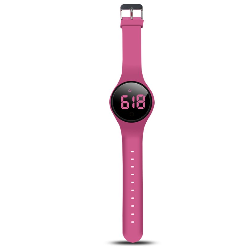 Big round touch screen watch pedometer smart watch vibration alarm watch