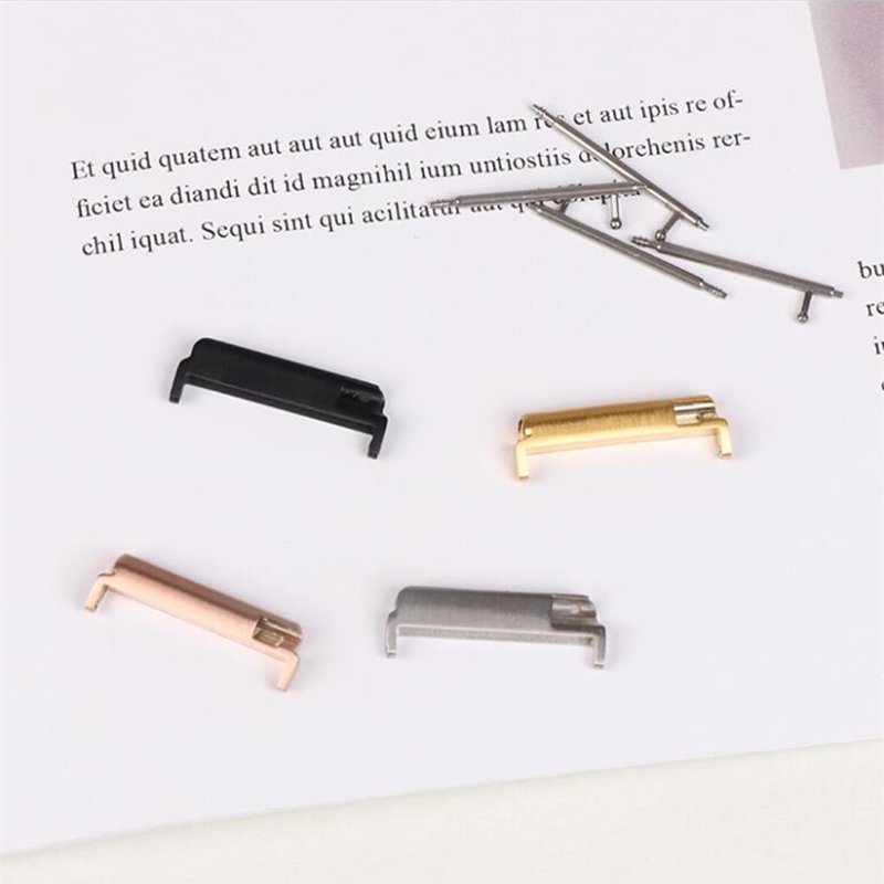 22mm 316L Stainless Steel Smart Watch Wristband Strap Linker Adapter For Fitbit Versa 1/2/Lite