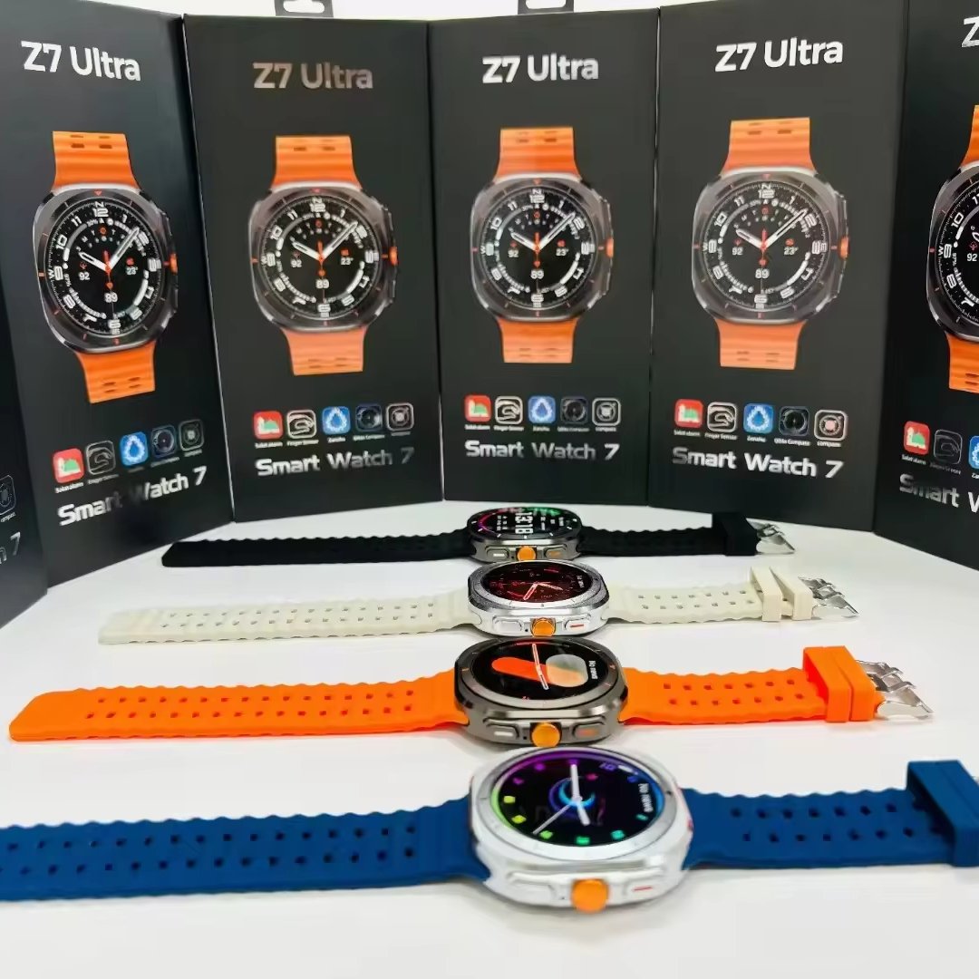 2024 ip68 waterproof smartwatches compass 300mah battery RDFIT app dual watch bands alloy smart watch Z7 ultra for sports