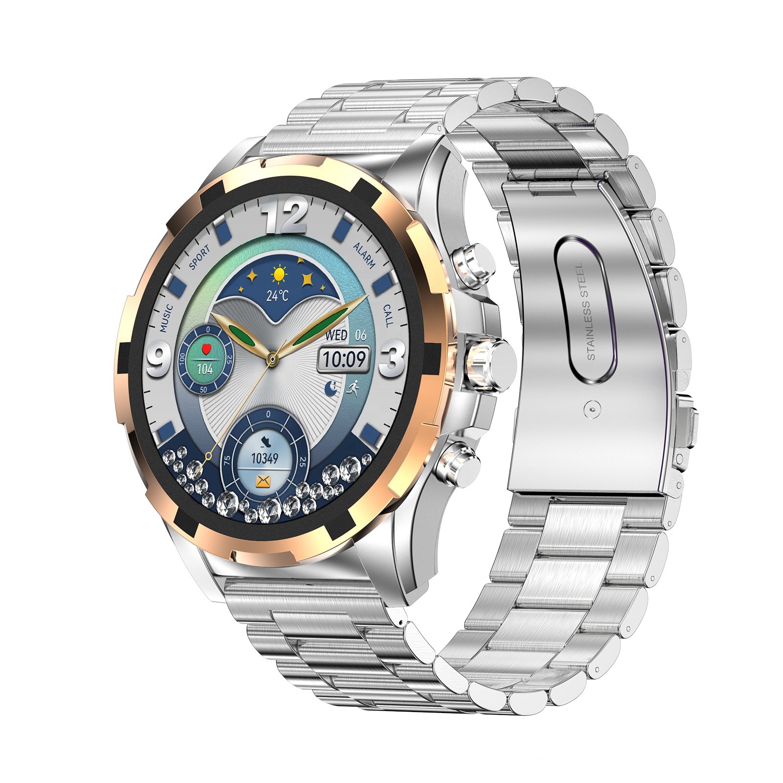 Smart Watches for Men Rugged Design Answer/Make Call 100+ Sports Modes Fitness Watch with Calories/Step