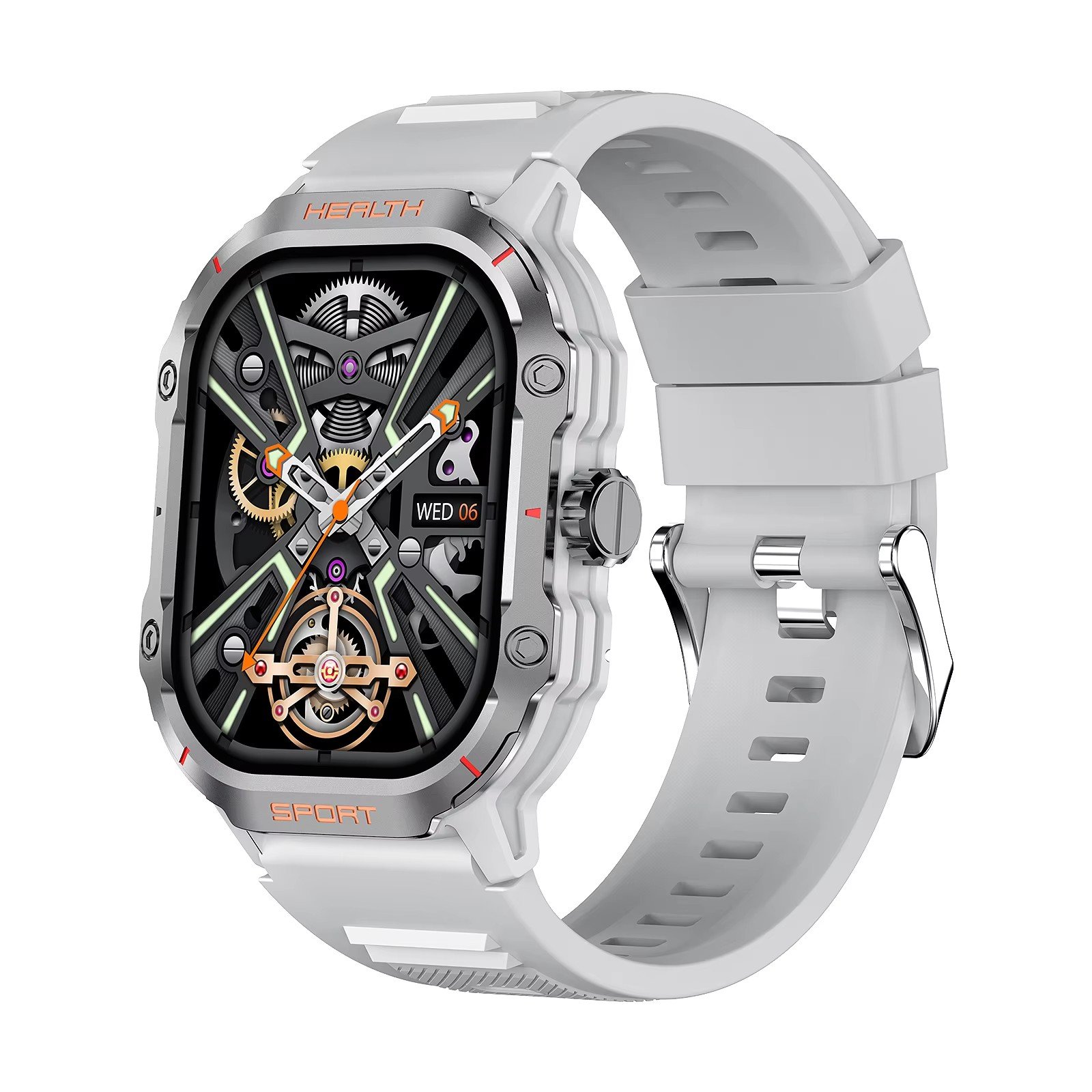 New 2.01 inch arrival Outdoor sports watches HK24 Multi-function BT Calling Business Smart Watch Multi-Sport Mode Smart watch
