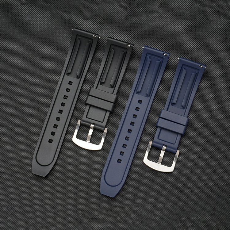 Wholesale New Silicone TPSIV Vulcanized Rubber Watch Band 20mm 22mm Smart Watch Strap