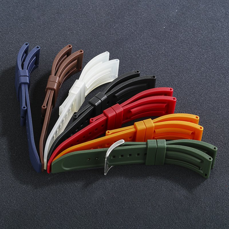 Wholesale New Silicone TPSIV Vulcanized Rubber Watch Band 20mm 22mm Smart Watch Strap