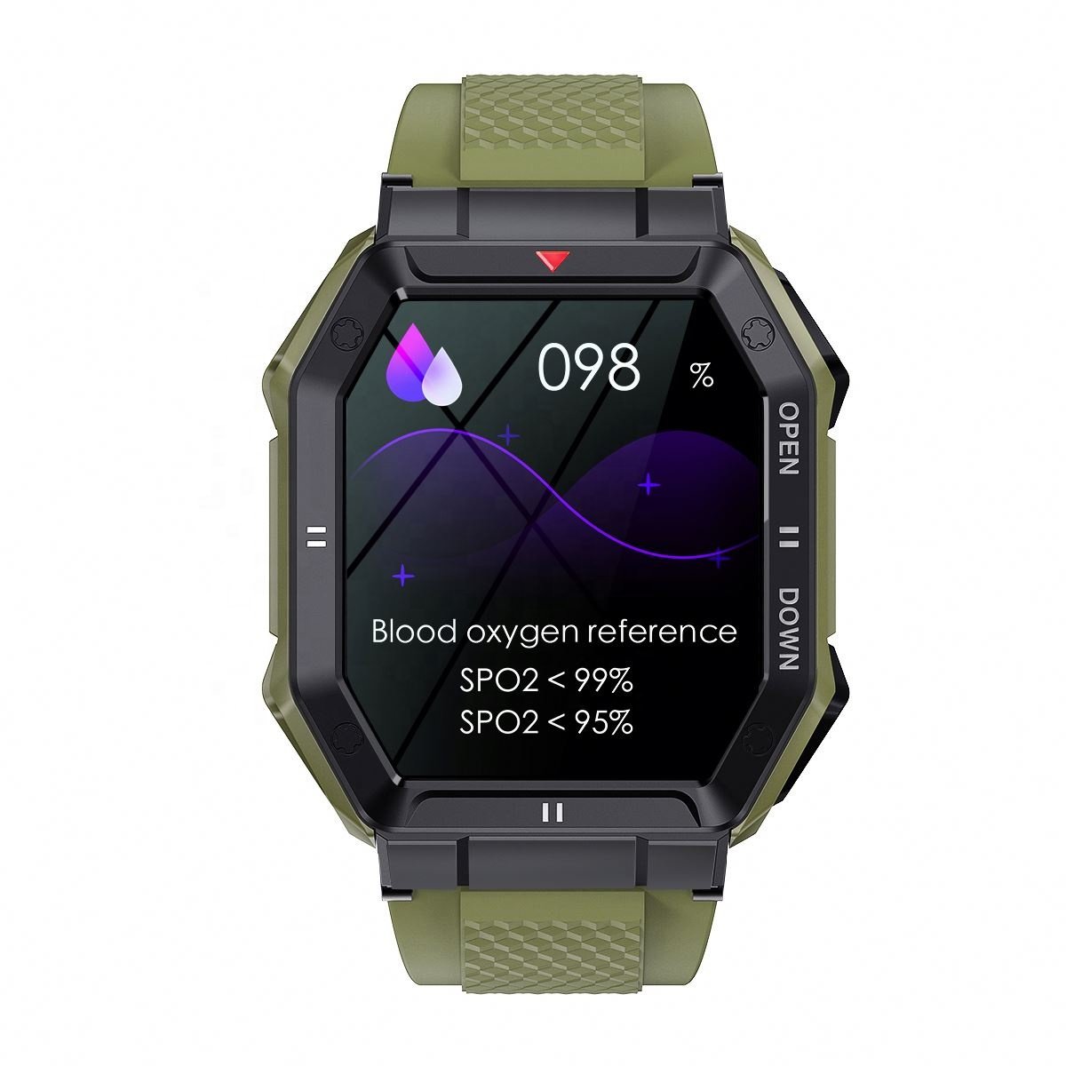 K55 Outdoor Smart Watch with BT Calling Function 1.85 inch Large HD Screen Da Fit APP OEM Smartwatch for Men Android iOS