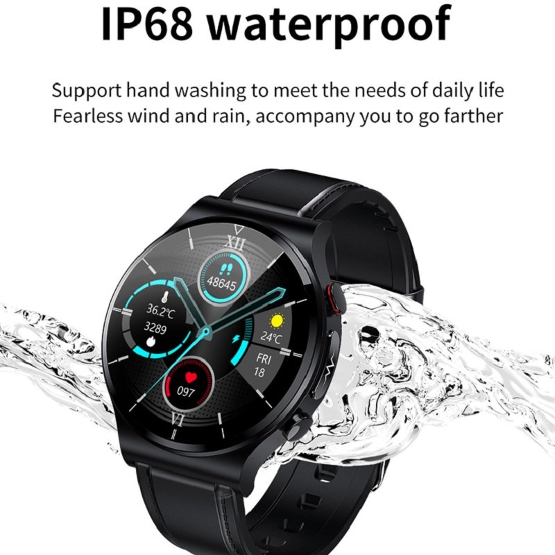 ECG+PPG Smart Watch Men Heart Rate Blood Pressure Watch Health Fiess Tracker IP68 Waterproof Smartwatch