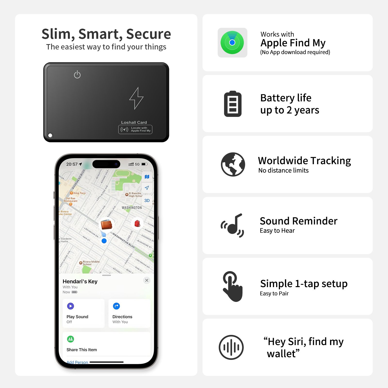 2024 Unlimited Range Smart FCC-ID Find My Tag Tracker mini GPS Locator Key Wallet Finder Anti lost Tag Loshall Tracker