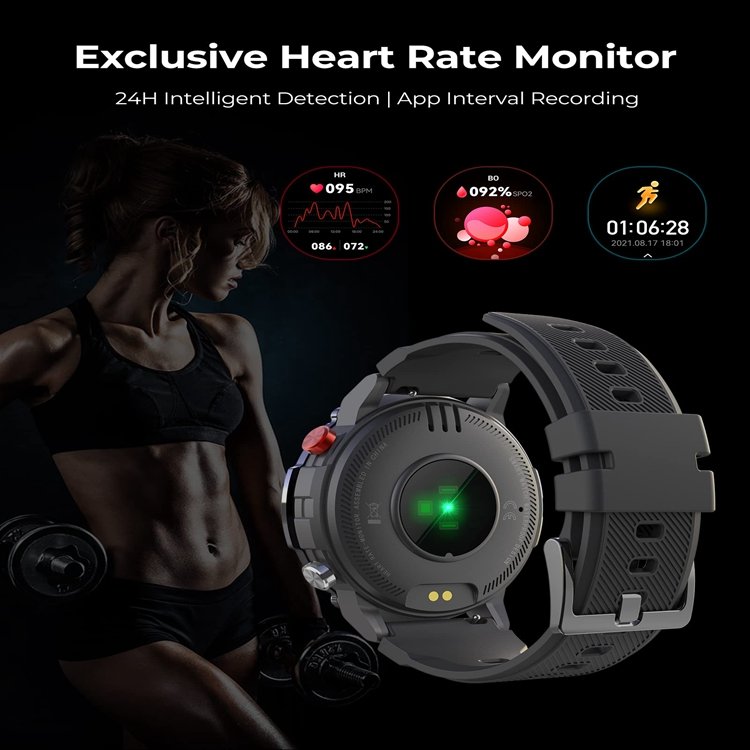 C21 Smart Watch for Men BT Call IP68 Waterproof 128M Large Memory Outdoor Sports Smartwatch 300mAh Large Battery smart watches